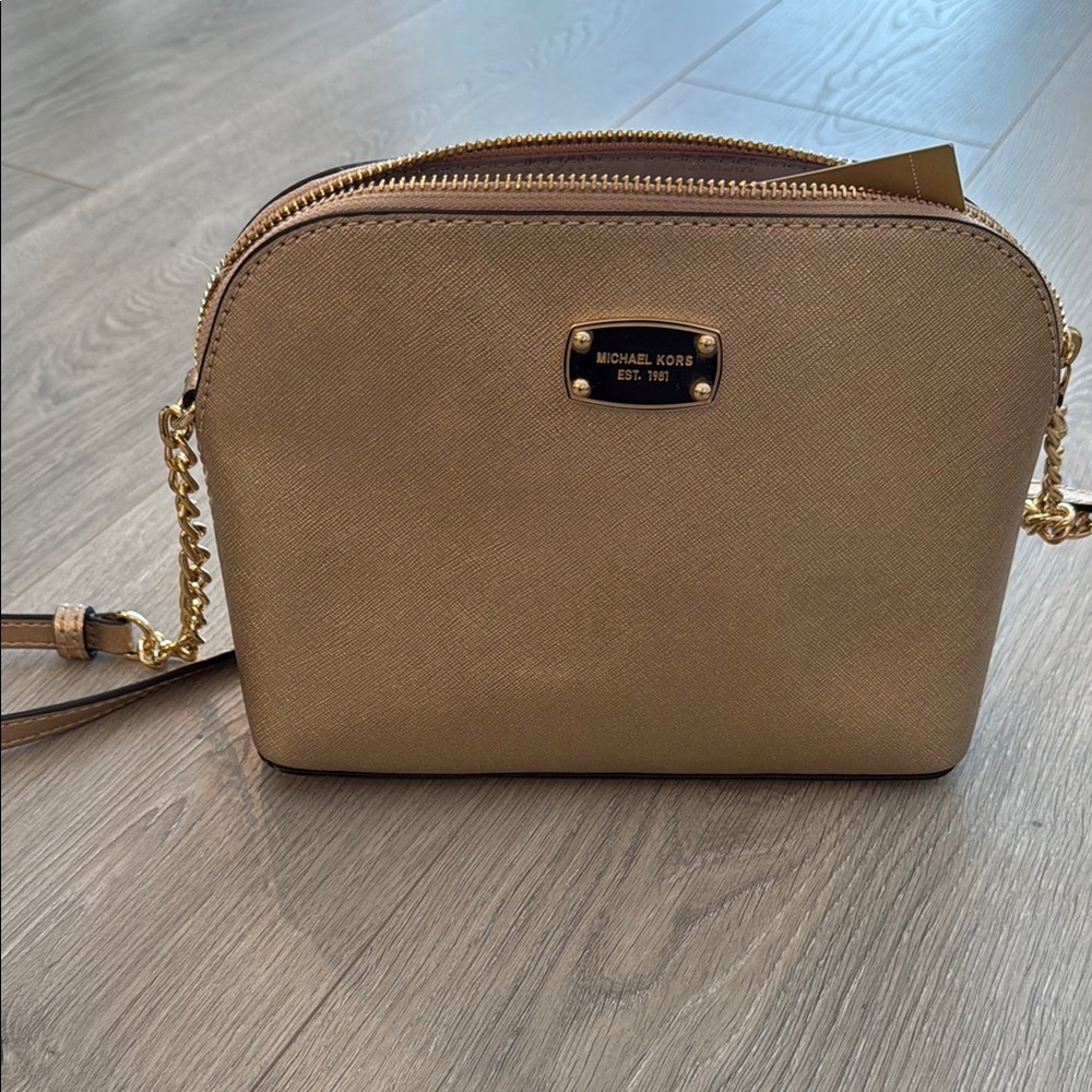 Michael Kors Gold Crossbody Bag